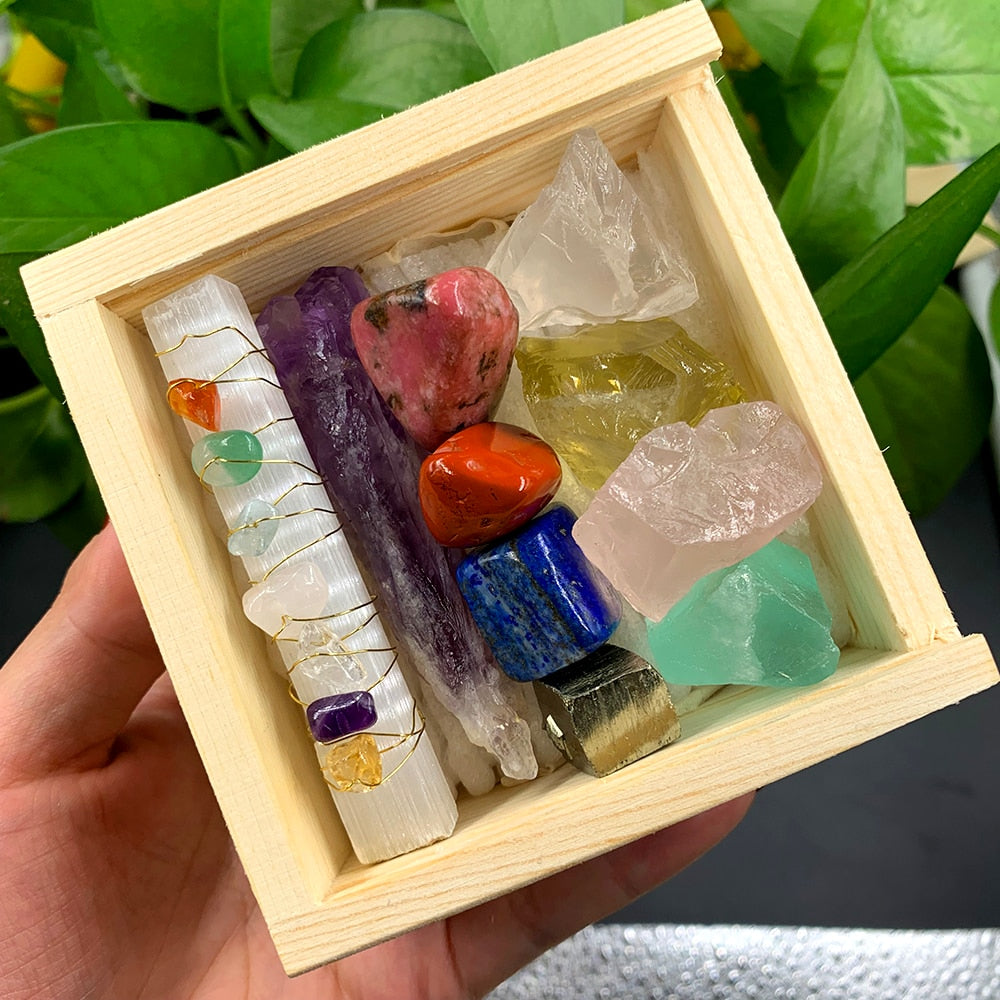 Natural Healing Crystal Mineral Gemstone Quartz Set