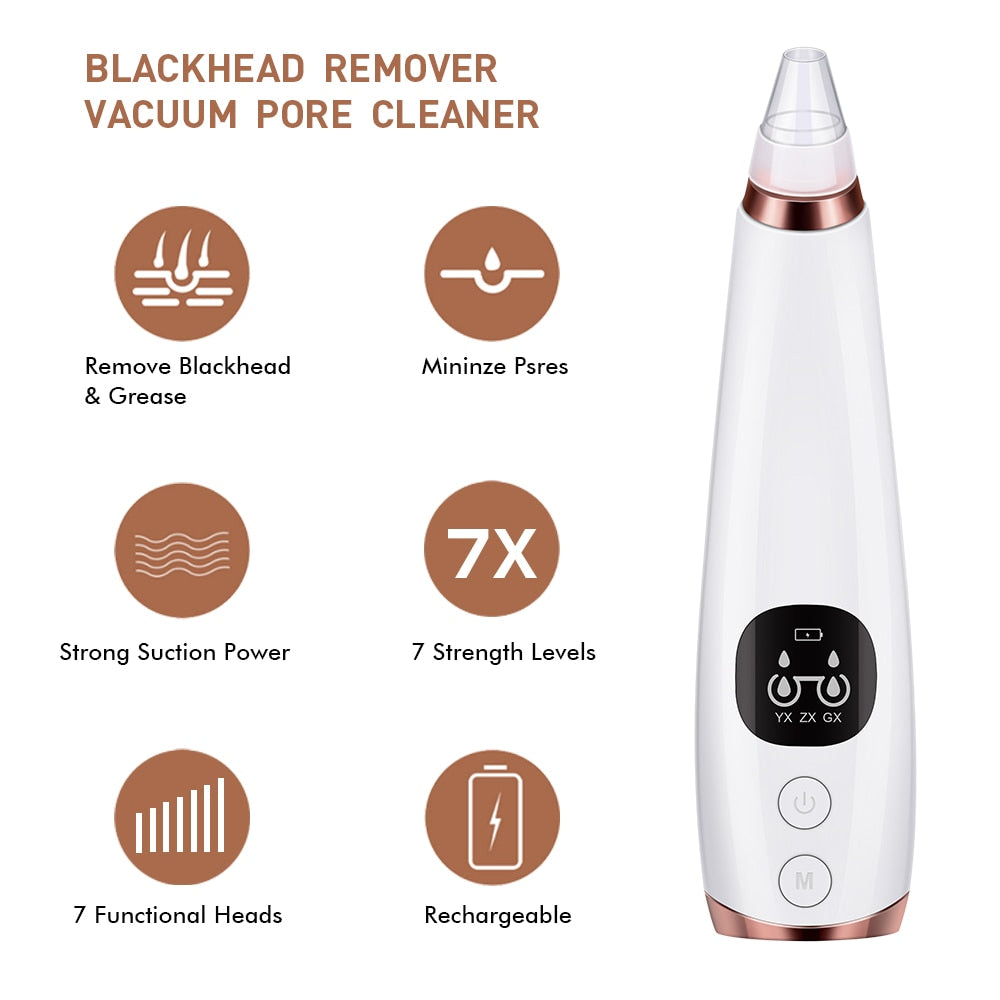 Electric Pore Cleaner Blackhead Remover Vacuum (Deep Cleansing Beauty Tool)