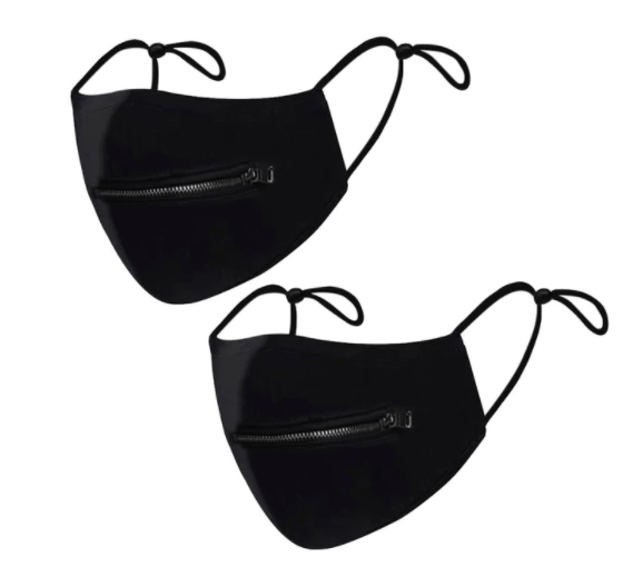 Unisex Protective Zipper Mouth Mask (1pc, 2pc, and 5pc)
