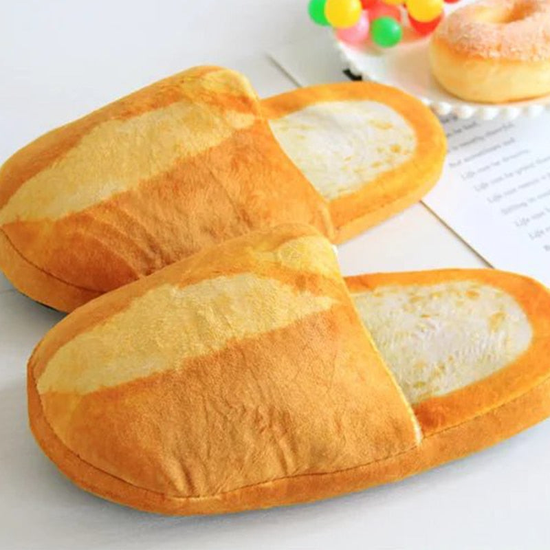 Unisex 3D Bread Lovers Adult Slippers Women/Men