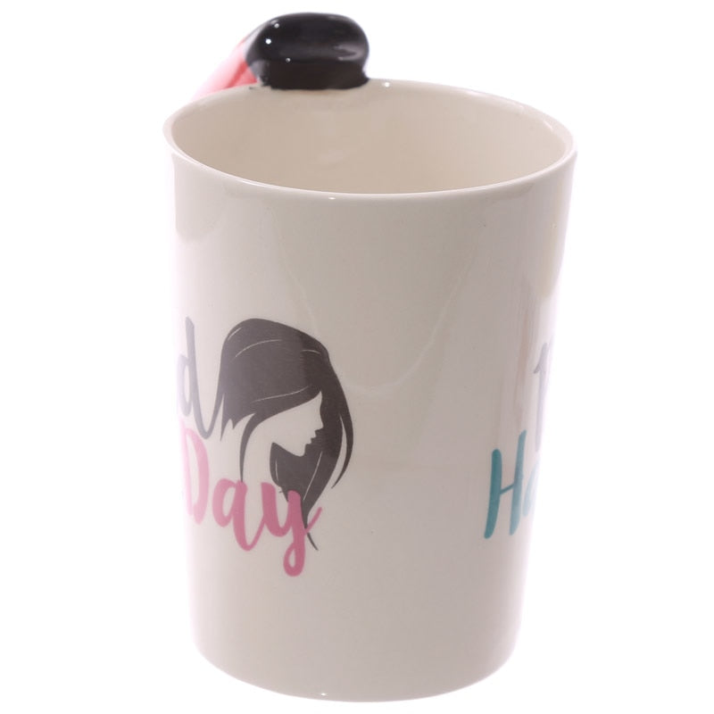 Handcrafted Ceramic Hair Dryer Mug
