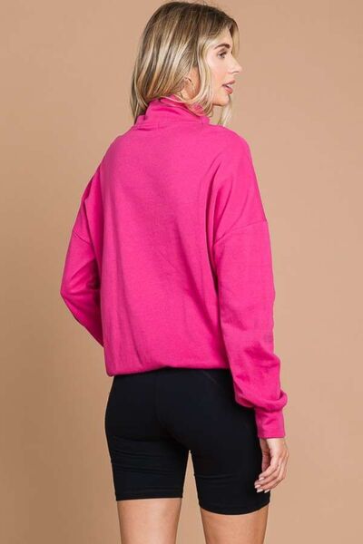Culture Code Full Size Half Zip Long Sleeve Sweatshirt