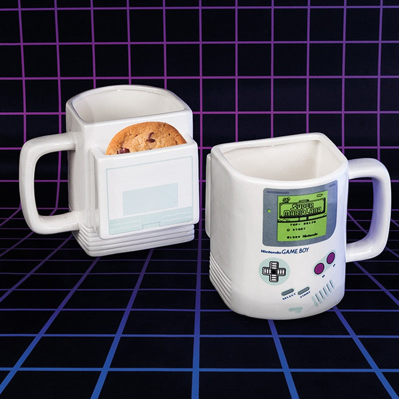 Eco Friendly Handcrafted GameBoy Ceramic Biscuit Coffee Mugs