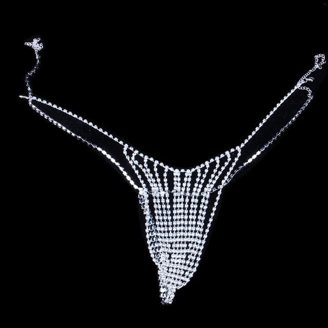 Bikini Rhinestone Underwear Chain Crystal Thong