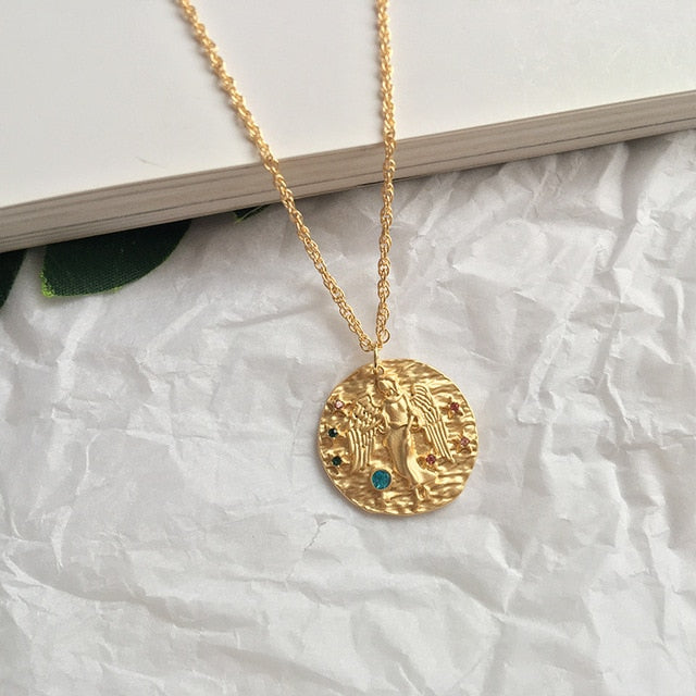 Zodiac Constellation Necklace Pendant Necklace