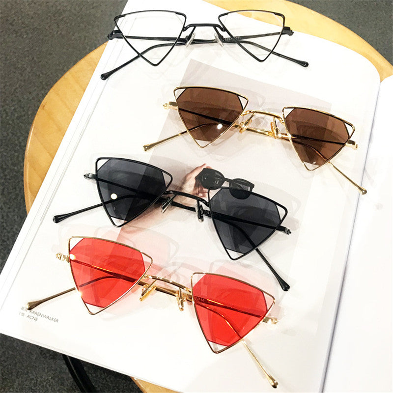 Women's Geometric Triangle Sunglasses