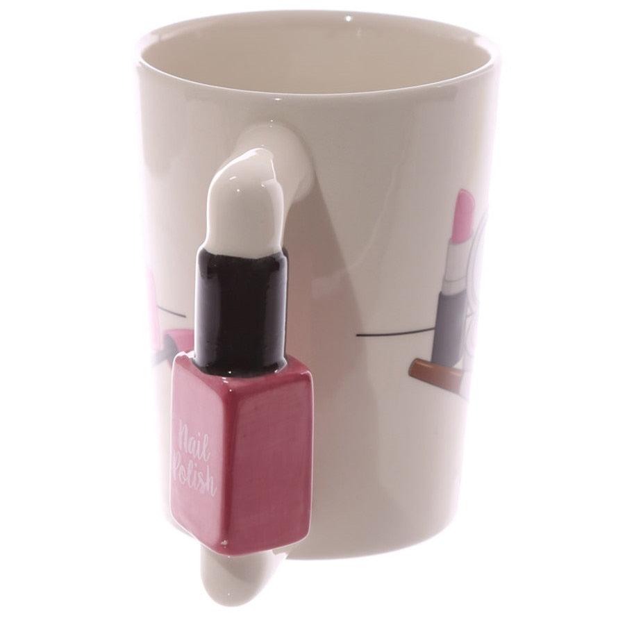 Beauty Kit Nail Polish Handle Tea & Coffee Mug