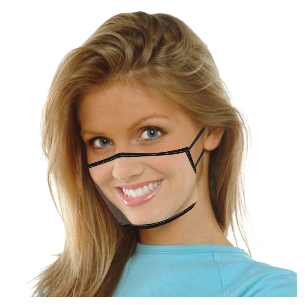 1/5pc Lip Reading Unisex Face Masks