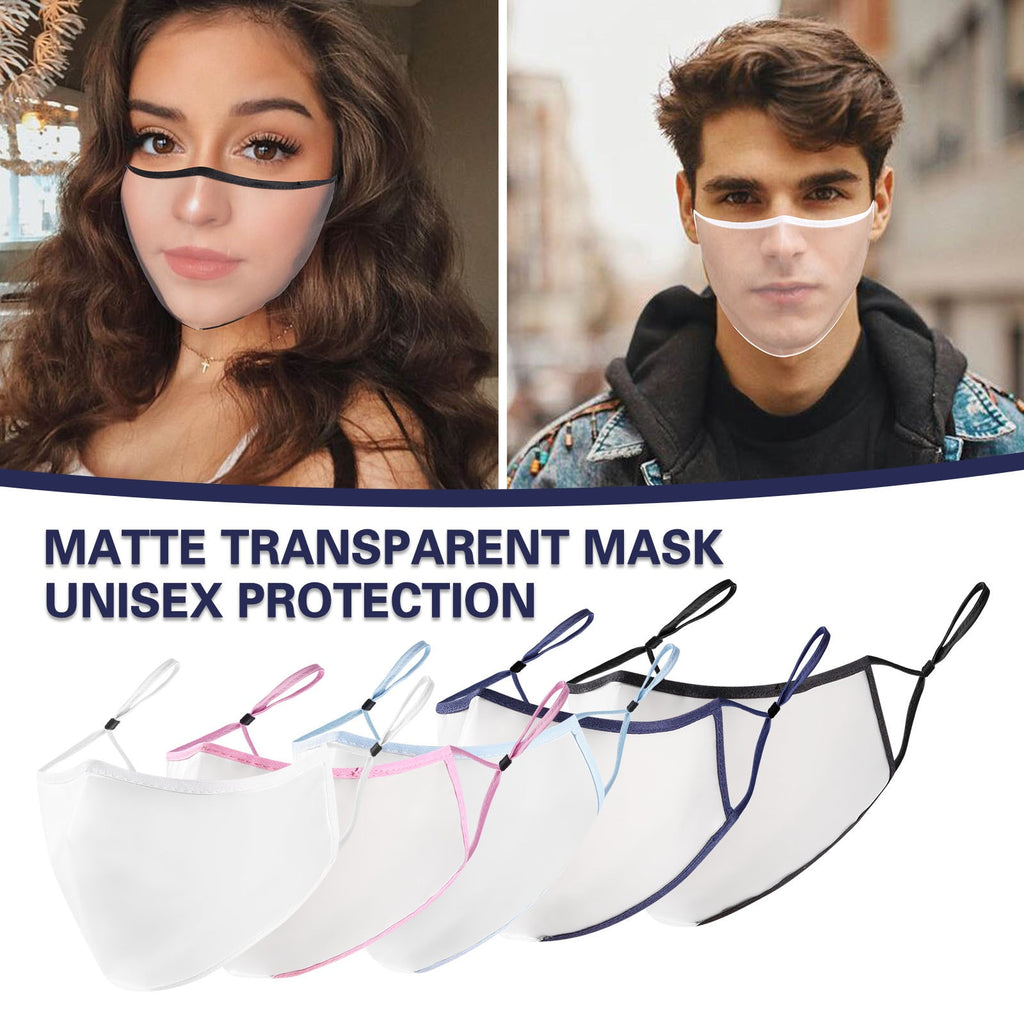 Adult Unisex Transparent Lip Reading Mask