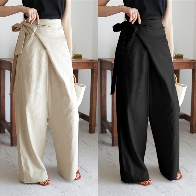 Women's Vintage Linen Cotton Trousers
