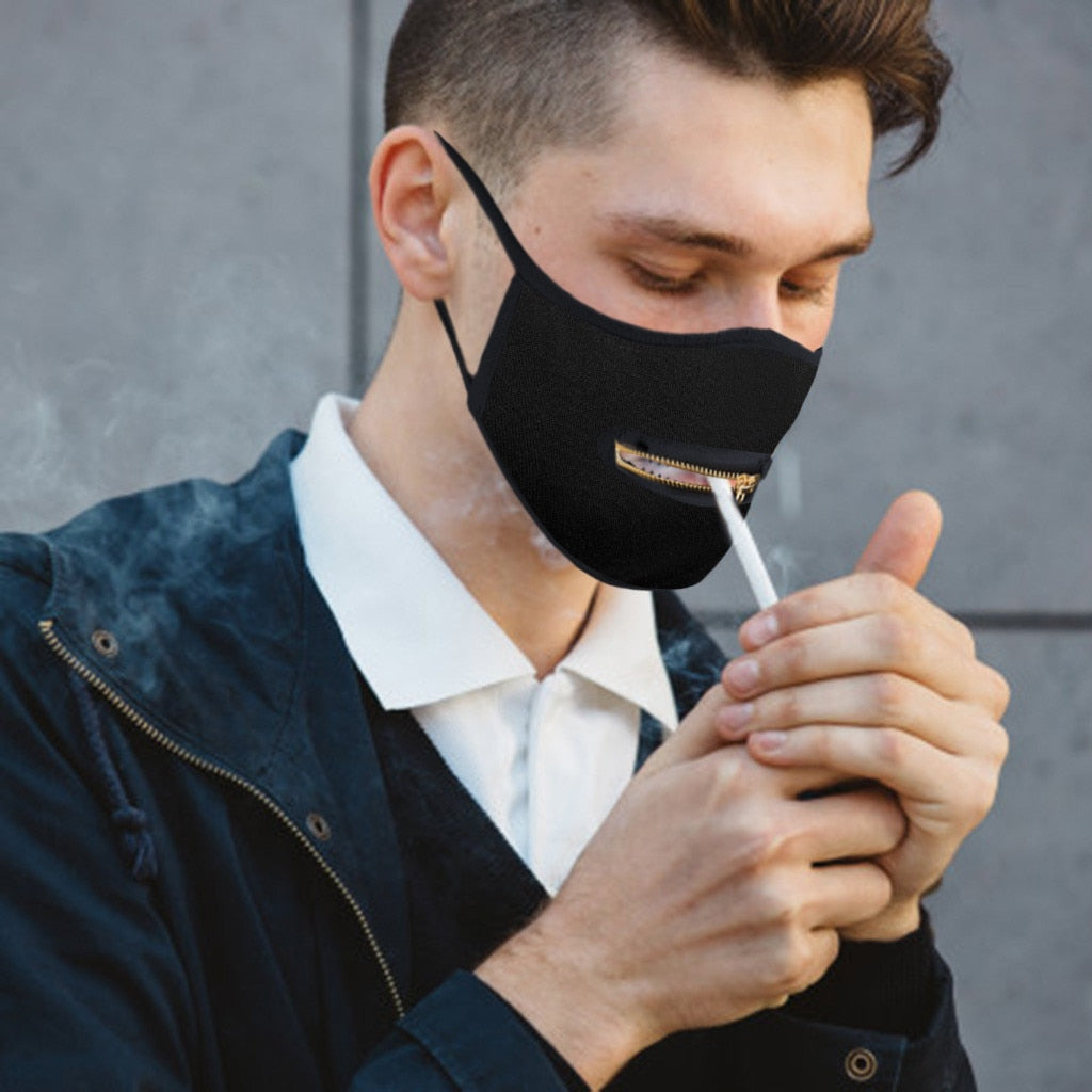 Unisex Protective Zipper Mouth Mask (1pc, 2pc, and 5pc)