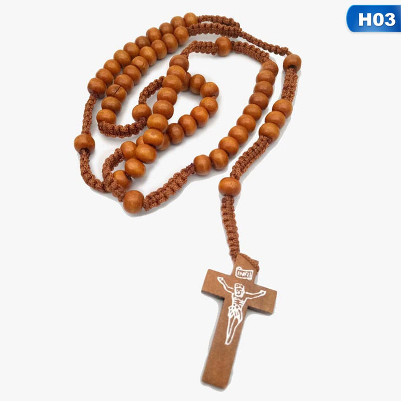 Wooden Cross Necklaces