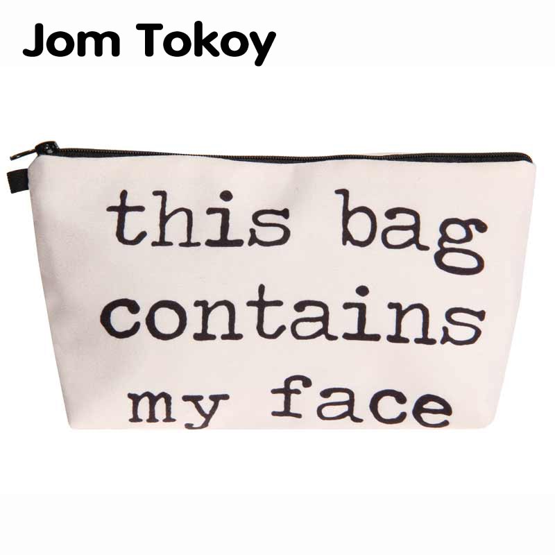 "This Bag Contains My Face", "I Would Cry but my Mascara is Designer" and Other Cosmetic Bags